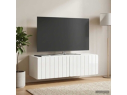 Vidaxl Gabinete De Tv De Parede 98 X 41 X 30 Cm Branco Brilhante