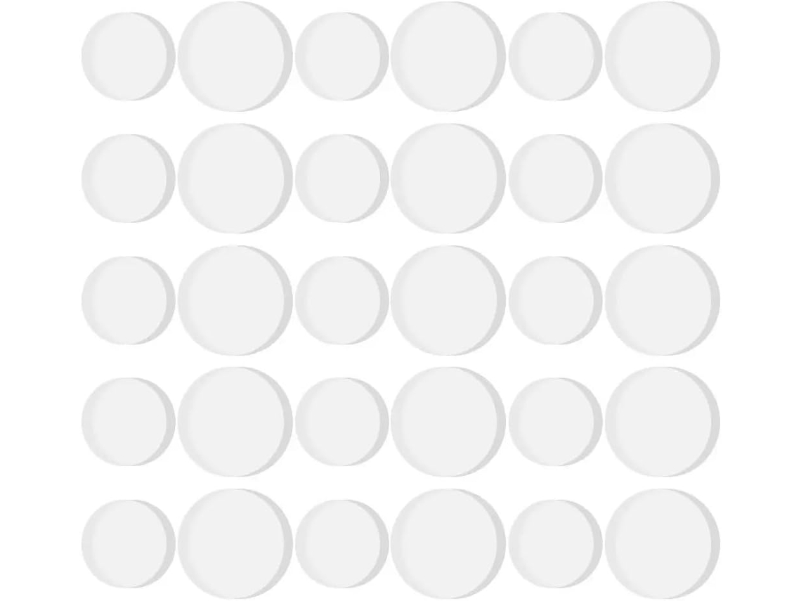 Conjunto De 30 Protetores Borracha Transparente Antiderrapantes Para