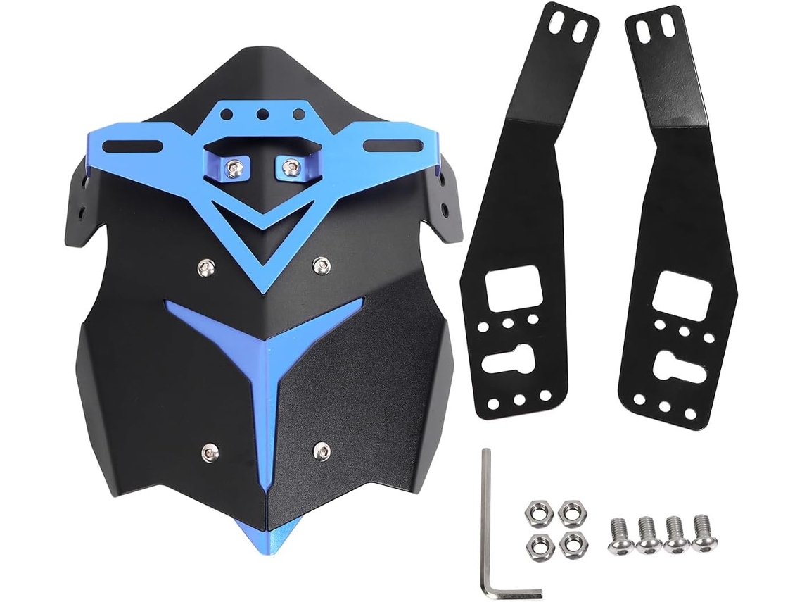 Para Lama Traseiro De Motocicleta Em Liga Alumínio Azul Resistente, Para Evitar Respingos, Acessório Durável Adequado