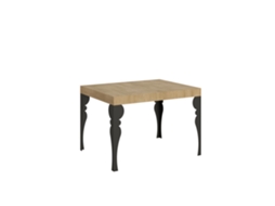 Mesa de Jantar Extensível 80X120/204 Cm Paxon Carvalho Natural Quadro Antracite