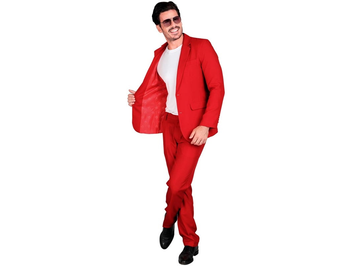 Engraçado e elegante terno Mr. Red para homens