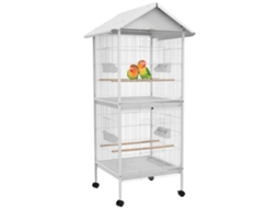 Gaiola para Pássaros 2 Andares com Rodas 78x75x168cm