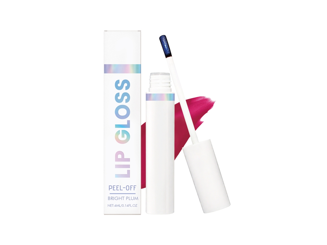 Tinta Labial LAXISCREED Ameixa Brilhante com Remoção Simples para um Visual Natural
