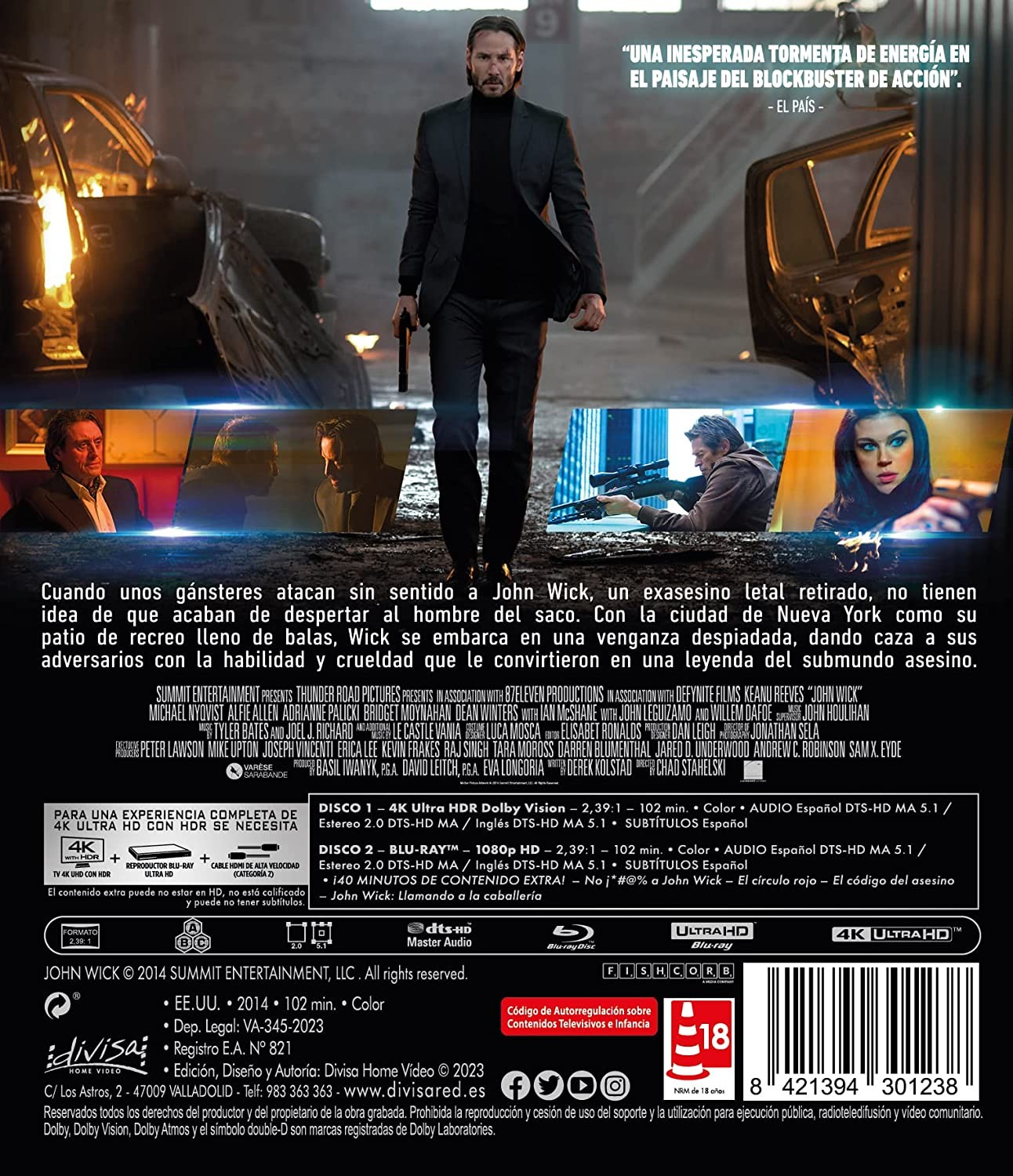 John Wick - Chad Stahelski - David Leitch - KEANU REEVES/MICHAEL NYQVIST -  Keanu Reeves - Blu-ray - Compra filmes e DVD na