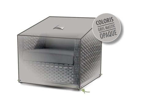 Camada protetora para cadeira de jardim Jardinideco 85 X 85 X 76 Cm Exterior Cinza
