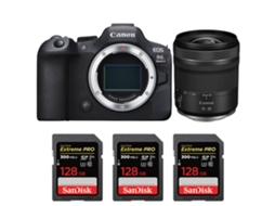 Eos R6 Mark Ii + Rf 15 30mm F/4.5 6.3 Is Stm + 3 Sandisk 128gb Uhs ii 300mb/s + Ebook “20 Dicas para Fotos Que Impressionam” CANON