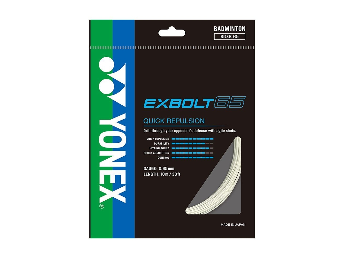 Cordas de Badminton YONEX Exbolt 65