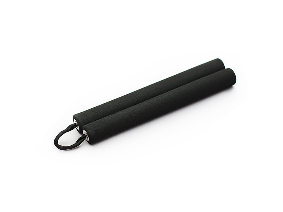 Nunchakus de Espuma PVC Preto para Crianças Principiantes Treinamento Kung Fu com Corda | S/MARCA