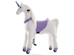 Vrooomy Unicórnio  De Brincar Mecânico 6 A 9 Anos – Cavalo De Brinquedo Com Função De Direção &amp; Rodas Antiderrapantes  – Roxo