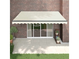 Vidaxl Toldo Retrátil Automático 4x3 M Cor Creme