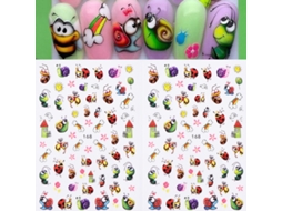 Kit Com 2 Adesivos De Unha 3d Com Olho Grego, Decoração De Unhas Para O Verão.