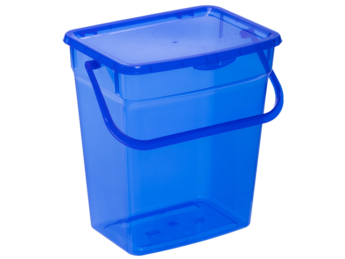 Caixa de Detergente PLAST TEAM 6 Litros Azul-Transparente