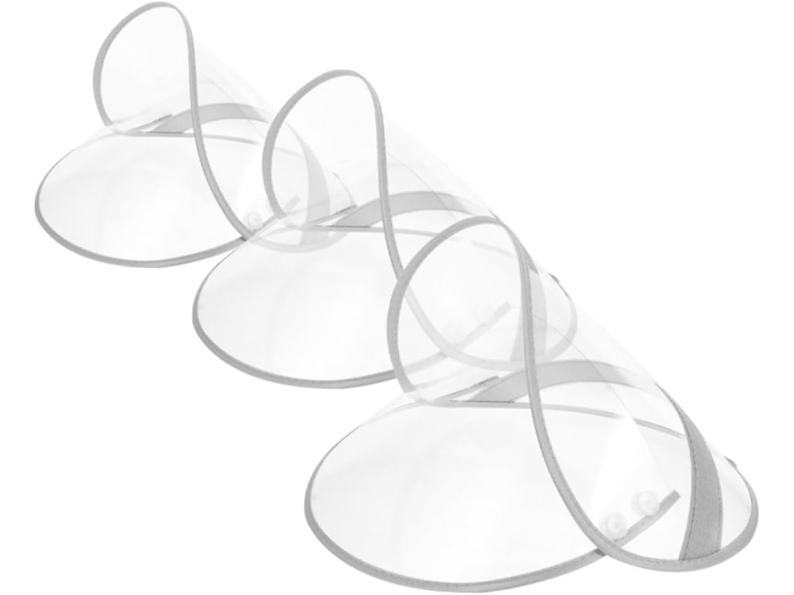 Viseiras Para Capas De Chuva, Proteção Facial, Plástico, Removíveis.