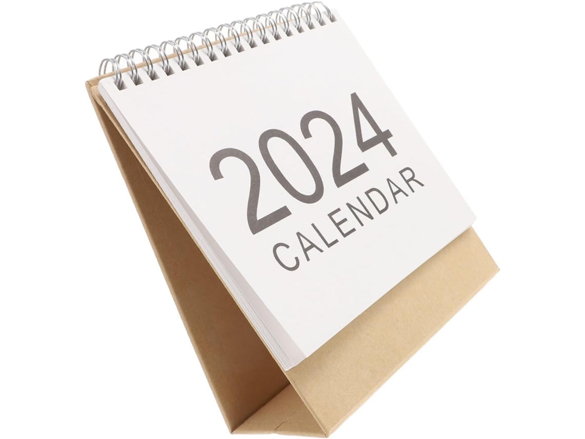 Calendário De Mesa Dobrável Shooweroro, Design Robusto, Formato Grande