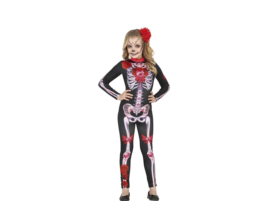 Fato de Menina GUIRCA Macacão Catrina Florido  (7-9 anos)