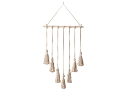 Laxiscreed Decoração De Parede Em Trama De Mão Com 10 Clips De Madeira – Presente Original