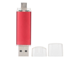 HURRISE Usb Otg Flash Drive 2 em 1 Otg Usb Flash Drive U Disk Memory Stick Caneta Armazenamento de Dados de Alta Capacidade Vermelho 64 Gb