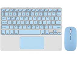 Kit com Teclado e Mouse Bluetooth de 10 Polegadas com Touchpad SFUSHOS