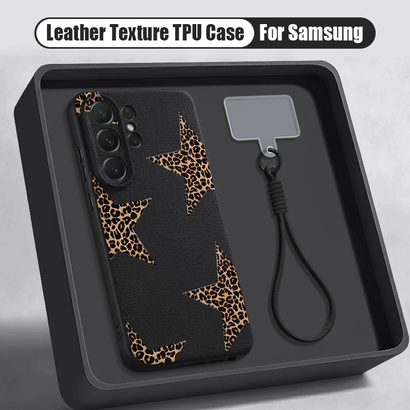 Capa De Celular Tipo Pulseira Para Galaxy S23 Fe (preta), Com Estampa De Estrelas Fofas Em Tpu.