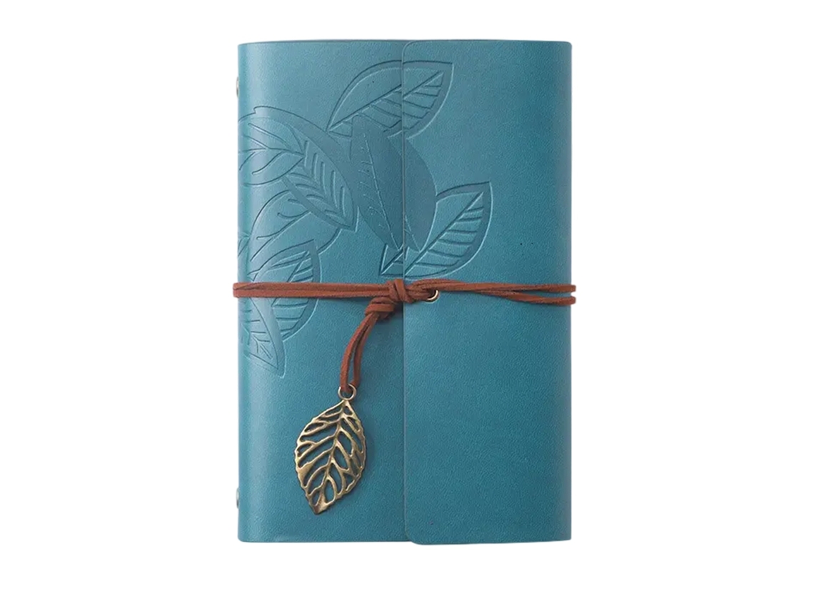 Lurelia Caderno Em Couro Pu Em Espiral, Recarregável, Pautado, Com Papel Kraft, Com Papel Grosso, 18,5 X 12 Cm, 160 Páginas, 80 Folhas