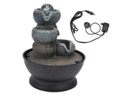 Fonte de mesa com luz Led bola cascata decorativa para casa e escritório | S/MARCA