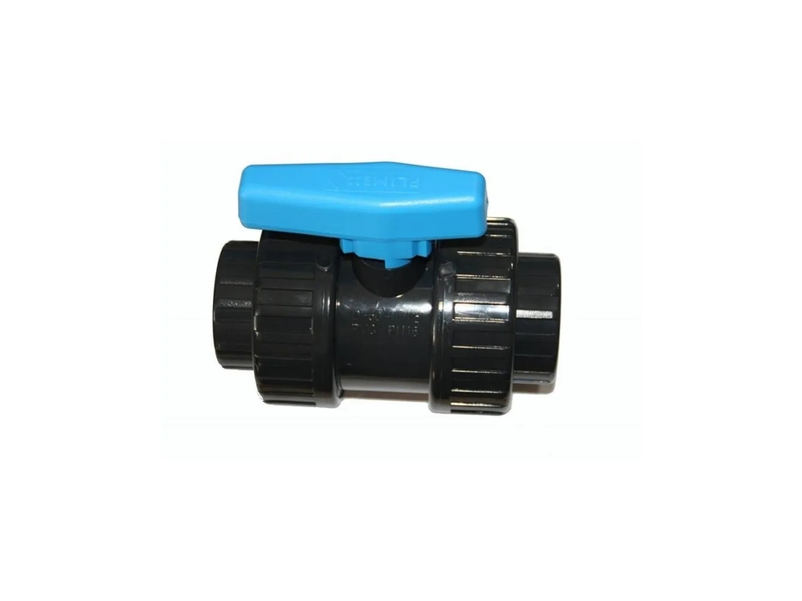 Válvula De Pvc Soldada Com Solvente, 63 Mm De Diâmetro - Vac63 - Plimex