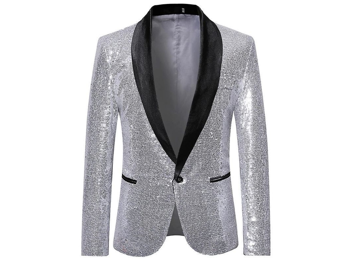 2026 chaqueta de Terno com Strass e um Botão Mystdiy para Homens em Festas, Casamentos, Ocasiões de Primavera e Outono
