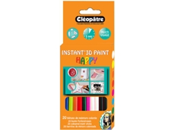 20 Sticks de Cola CLEOPATRE Colorida para Pintar a 3D