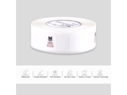 Papel Etiqueta Térmico 12x30mm 210uds Resistente À Água Autoadhesivo Para Supermercado