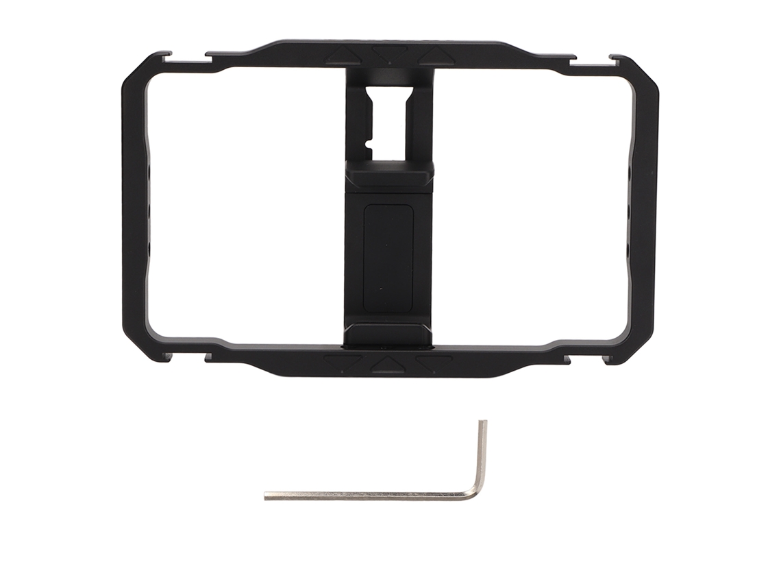Estabilizador De Vídeo Para Smartphone, Ideal Para Filmagens E Vlogs, Com Suporte Para Tripé E Sapata Fria De 1/4".