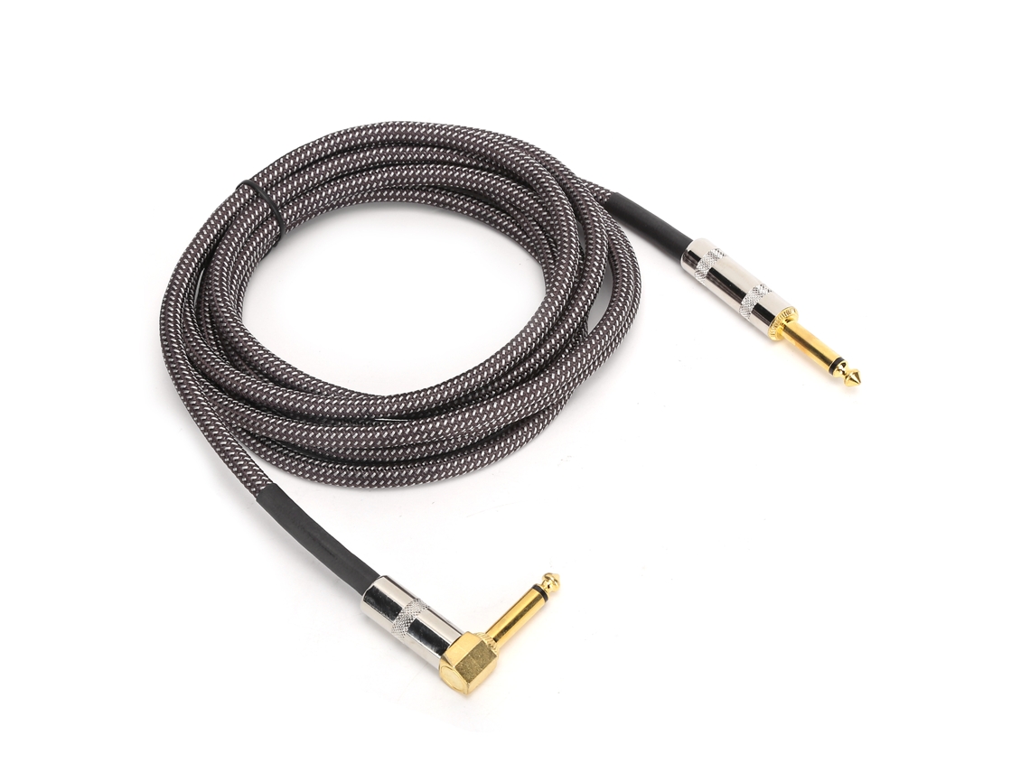 Cabo de Guitarra 6.35mm 6m com Conector Ouro | S/MARCA