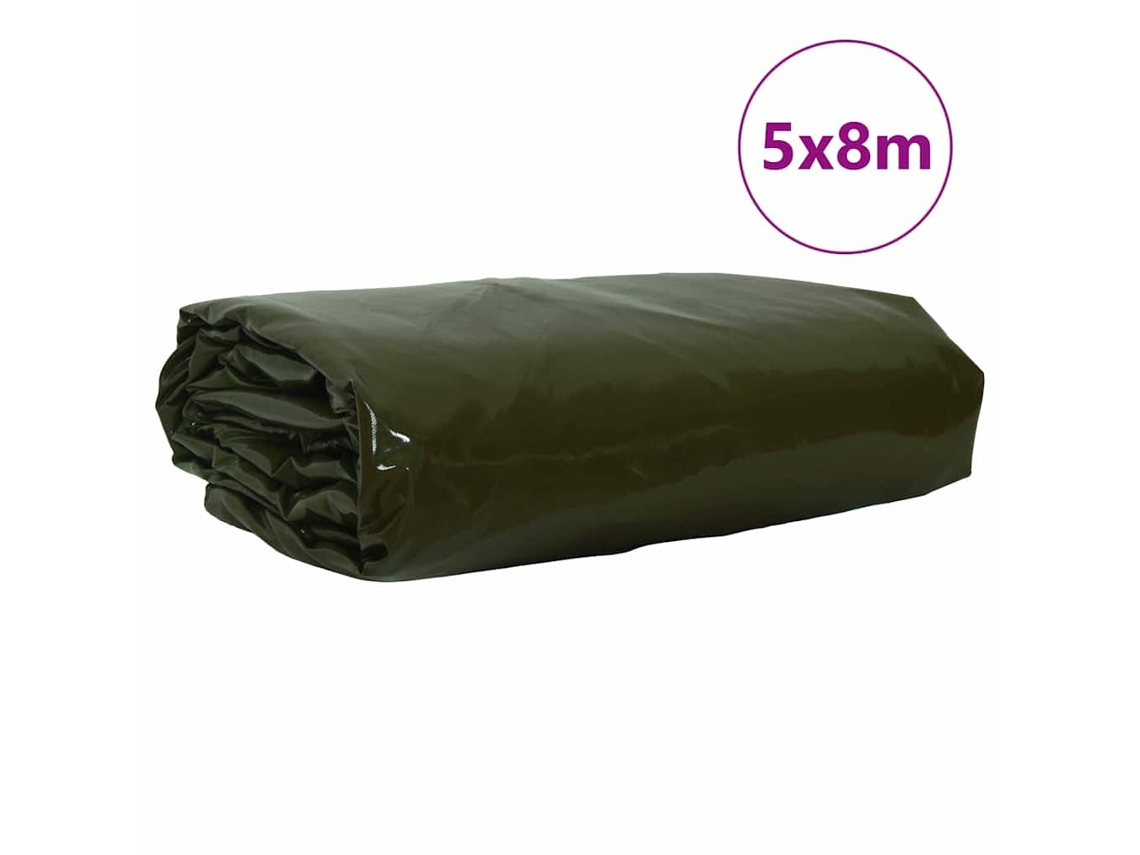 Maison Exclusive - Lona 650g / M² Verde-azeitona 5 X 8 M
