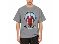 Rockinstone Anchorman Movie Escalated Quickly Heather Graphite Adult T-shirt Size:xxl
