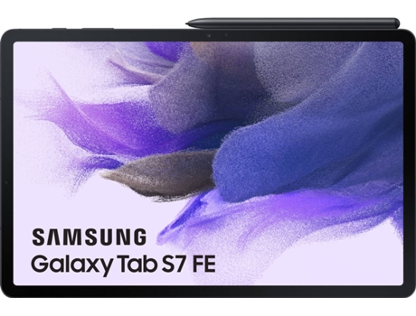 Tablet SAMSUNG Galaxy Tab S7 FE (12.4'' - 64 GB - 4 GB RAM - Wi-Fi - Preto)