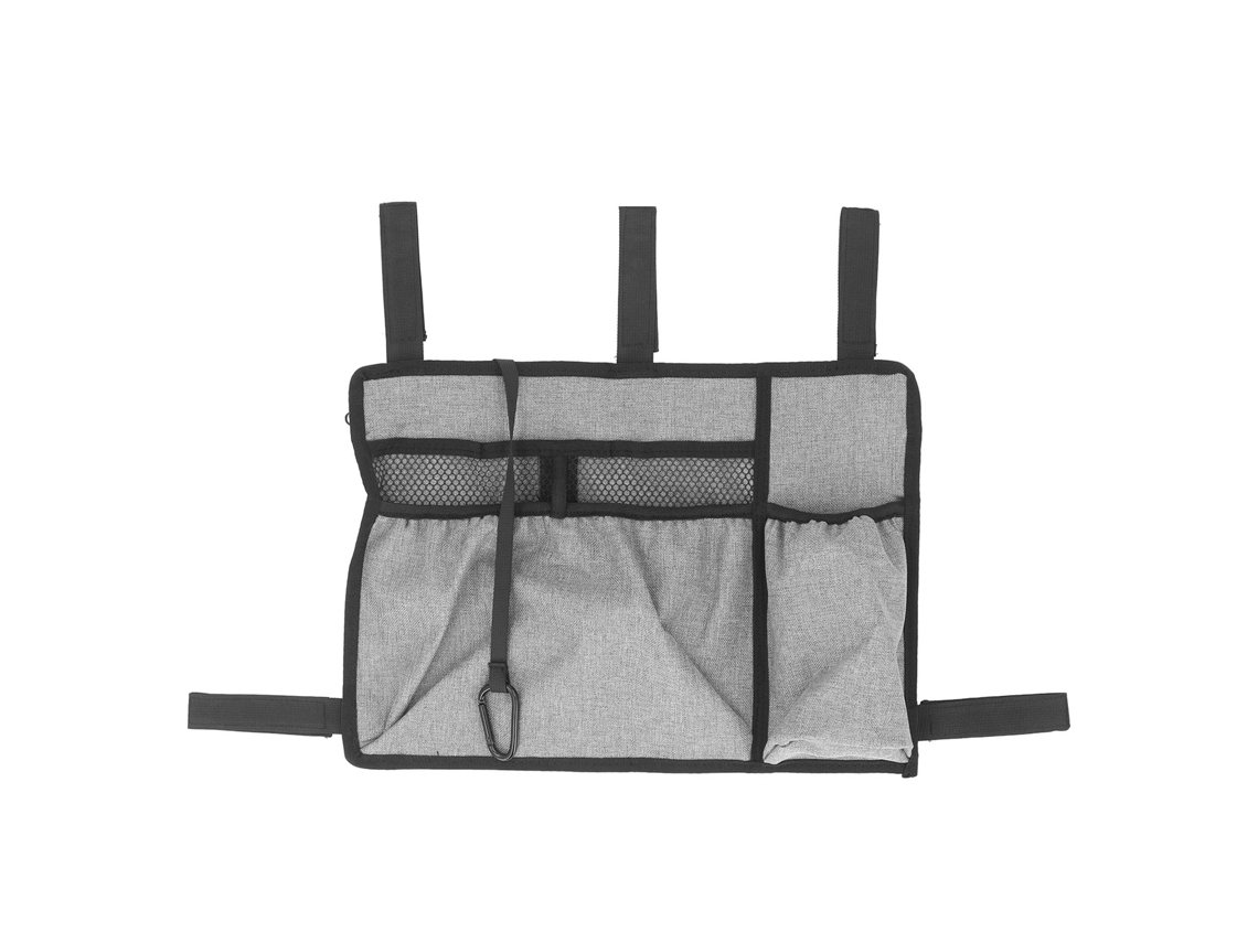 Primerox bolsa Pendurada para Cadeira de Rodas Impermeável Portátil Armrest Lateral Armazenamento Cinza Acessórios
