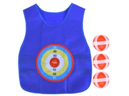 Jersey com Adesivo, para Crianças, com Bola, Jogo de Arremesso, Chaleco, Brinquedo Esportivo, Azul S/MARCA