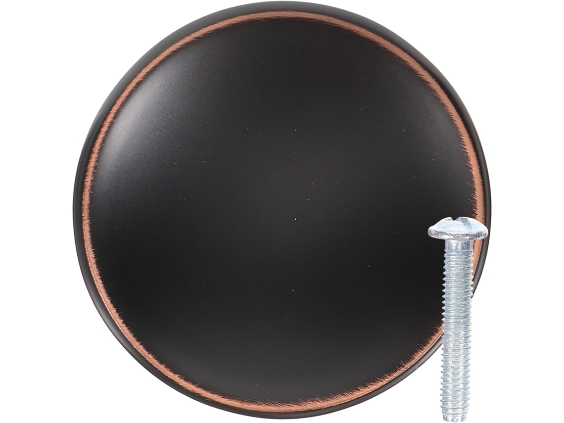 Puxadores De Cômoda Ounona Vintage Em Liga Zinco Preto, Com Furo Único, Fáceis De Instalar E Práticos