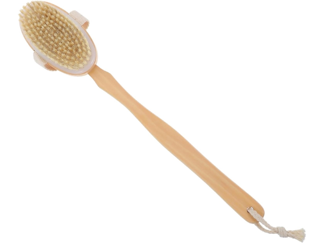 Lurelia Escova De Banho Para Corpo E Rosto, Cabo Longo, Pega Ergonómica E Portátil