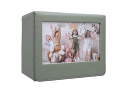 Photo Storage Box Pvc Portable Photo Display Organizer Container With Magnetic Closure For 3 Inch Photos LAXISCREED