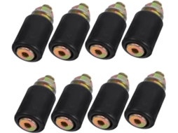 Healeved 8 Roletes Guia De Nylon Para Portão Deslizante Com Roda Ranhurada Em U, Movimento Suave E Estável, Fácil De