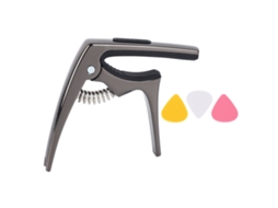 Lurelia Capotraste Metal Para Guitarra Acústica, Guitarra Elétrica, Ukulele E Violino, Preto, Profissional