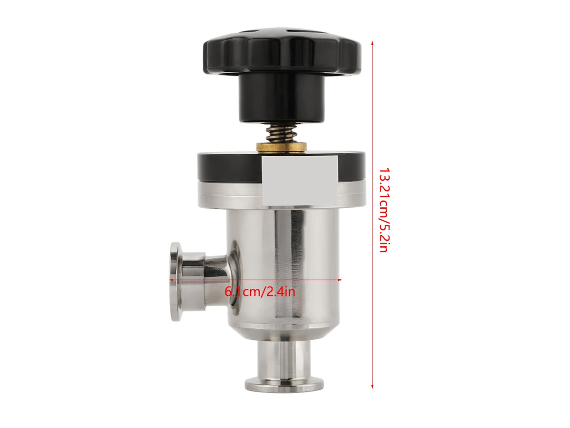 Laxiscreed Válvula De Isolamento A Vácuo Kf16 Em Aço Inoxidável 304 Manual Direita