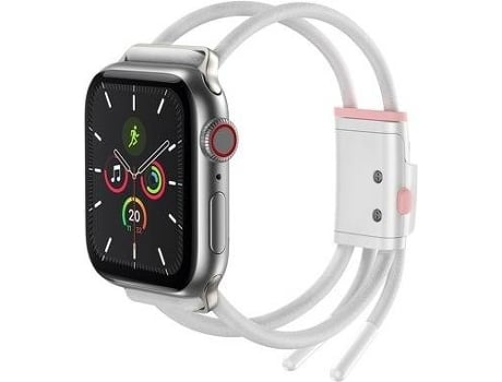 Bracelete Apple Watch Series 38Mm/40Mm BASEUS Let`S Go (Branco e Rosa)