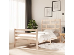 Vidaxl Estrutura De Cama 100x200 Cm Madeira De Pinho Maciça