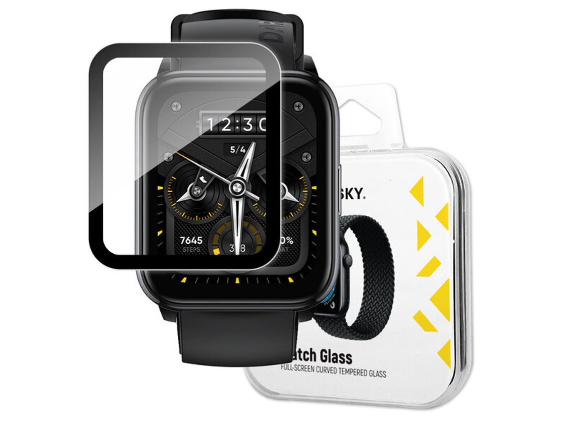 Vidro Protetor Híbrido Para Realme Watch 2 Pro, Preto Vayotoy