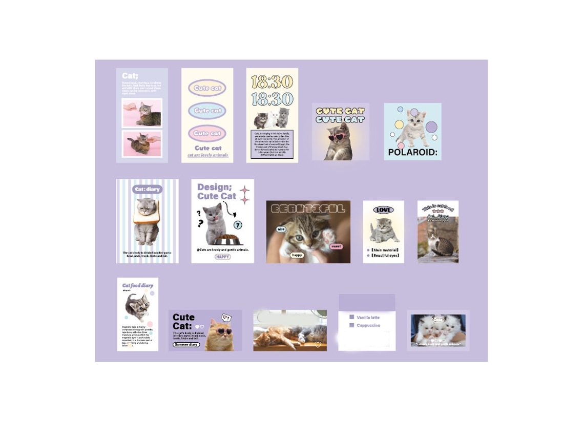 Adesivos Scrapbook Animais Fofos PORTAL