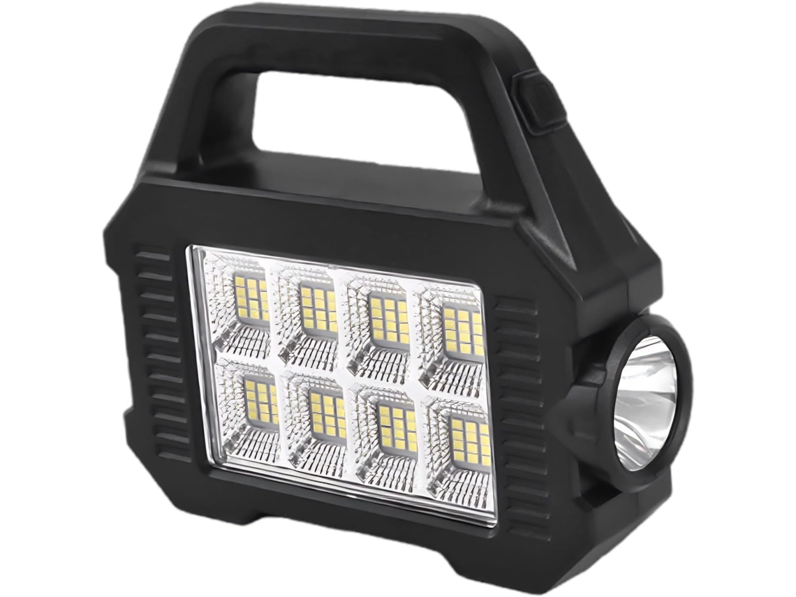 Lanterna Led Recarregável Por Energia Solar, Multifuncional De Mão,