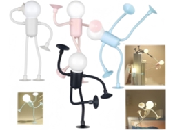 Lâmpadas Decorativas Luminária Noturna Masculina Formato Estrutura De