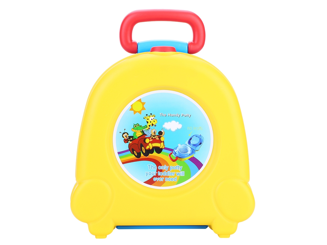 Mali vaso Sanitário Portátil para Crianças Treinamento Travel Carry Seat Amarelo Pp Seguro