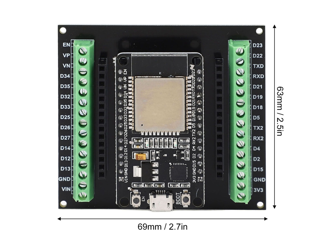 Laxiscreed Esp32 Placa De Desenvolvimento Com Wifi 2.4ghz E Bluetooth Para Iot